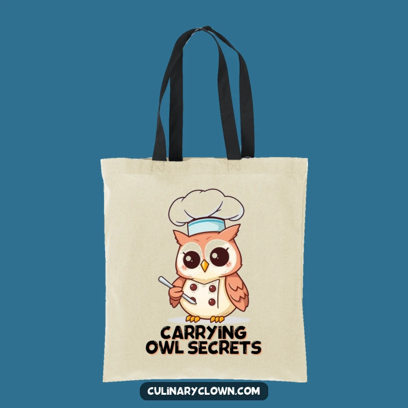 Funny Kawaii Owl Chef Tote Bag: Carry Your Essentials with Culinary Charm